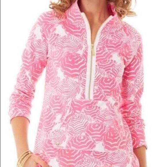 Lilly Pulitzer Pink Oh Cabana Boy Skipper Popover Sz S - Picture 1 of 15